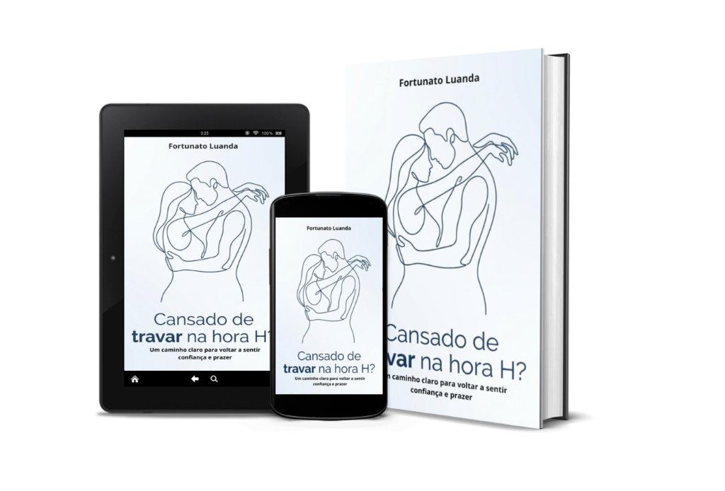 Mockup do livro Cansado de travar na hora H?